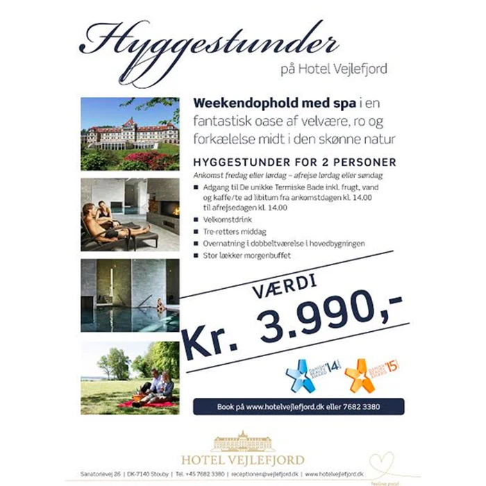 Weekendophold med spa hos Hotel Vejlefjord